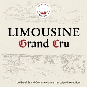 Limousine Grand Cru Le Boeuf Grand Cru, Une Viande Française D'exception est une marque déposée par SICAREV COOP