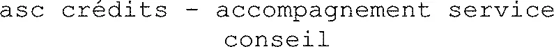 Asc Crédits - Accompagnement Service Conseil est une marque déposée par ASC CREDITS