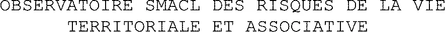 Observatoire Smacl Des Risques De La Vie Territoriale Et Associative est une marque déposée par SMACL ASSURANCES (SMACL)