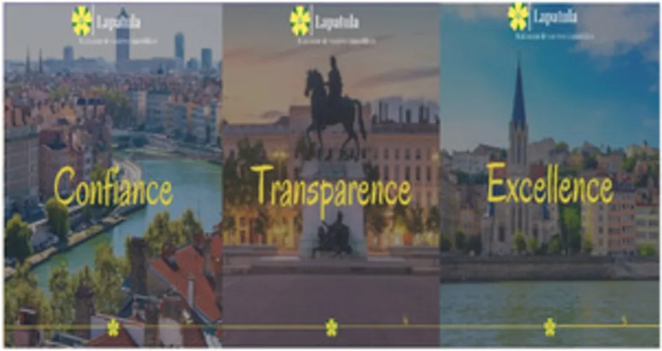Lapatula Réalisateurs De Rêves Immobiliers Confiance Transparence Excellence est une marque déposée par INLOLY