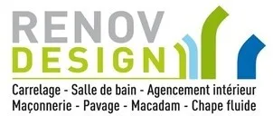 Renov Design Carrelage - Salle De Bain -Agencement Intérieur Maçonnerie - Pavage - Macadam - Chape Fluide est une marque déposée par EURL RENOV'DESIGN