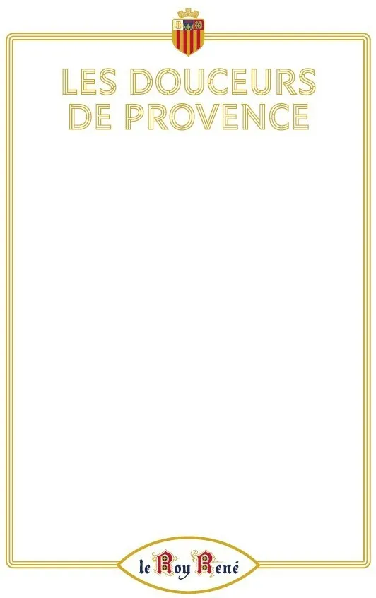 Les Douceurs De Provence Le Roy René est une marque déposée par CONFISERIE DU ROY RENE (CALISSONS ROY RENE-CALISSONS REINE JEANN)