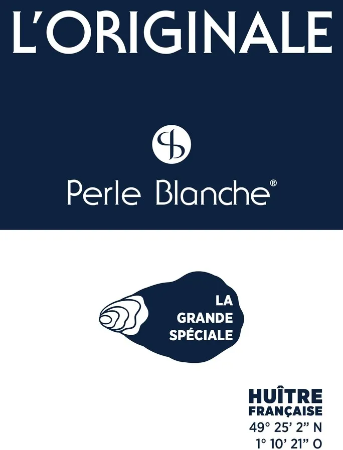 Pb L'originale Perle Blanche La Grande Speciale Huître Francaise est une marque déposée par PARIS REYNAUD FERREL (PRF)