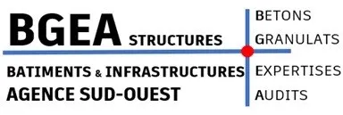 Bgea Structures Betons Granulats Expertises Audits Batiments & Infrastructures Agence Sud-Ouest est une marque déposée par BGEA STRUCTURES