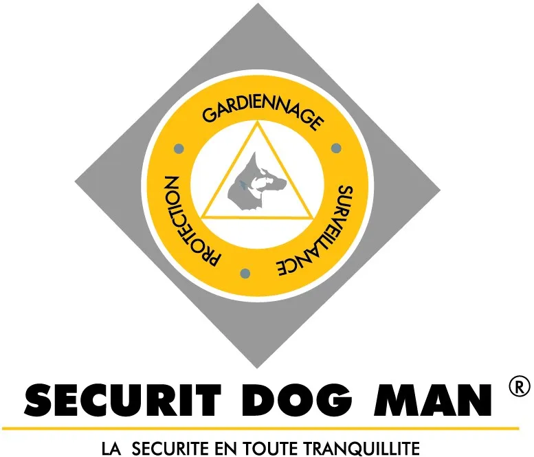 Securit Dog Man La Securite En Toute Tranquillite Gardiennage Surveillance Protection est une marque déposée par GROUPE SECURIT