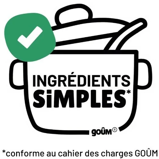 Ingredients Simples Goûm Conforme Au Cahier Des Charges Goûm est une marque déposée par GOUM