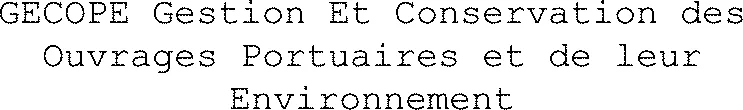 Gecope Gestion Et Conservation Des Ouvrages Portuaires Et De Leur Environnement est une marque déposée par ACCOAST