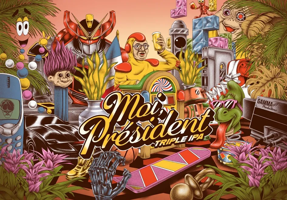 Moi Président Triple Ipa est une marque déposée par LE GANG DES TAVERNIERS