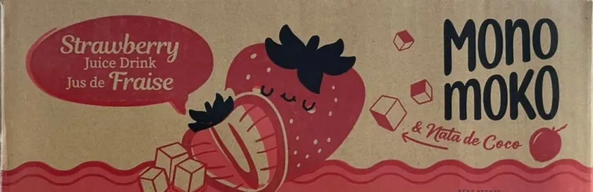 Mono Moko & Nata De Coco Strawberry Juice Drink Jus De Fraise est une marque déposée par P.C .K IMPORT EXPORT