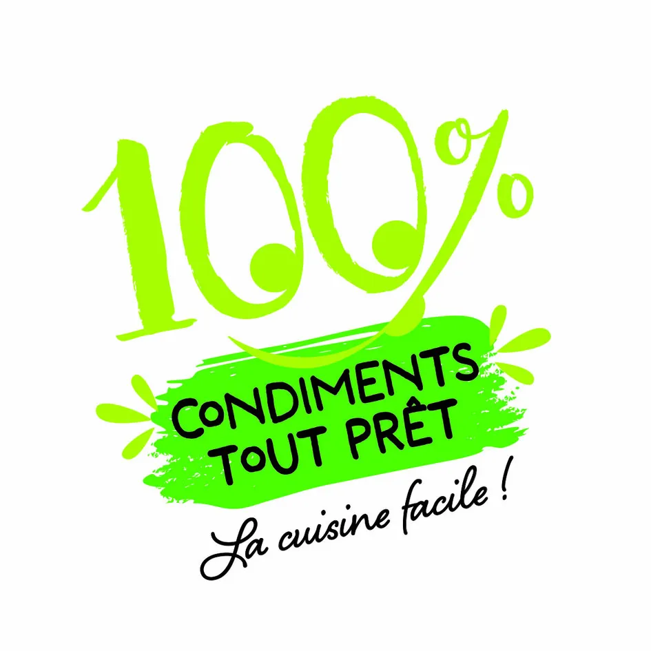 100% Condiments Tout Prêt La Cuisine Facile ! est une marque déposée par SARL FRAIS EMINCES