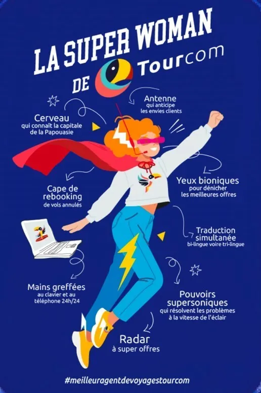 La Super Woman De Tourcom est une marque déposée par TOURCOM GIE