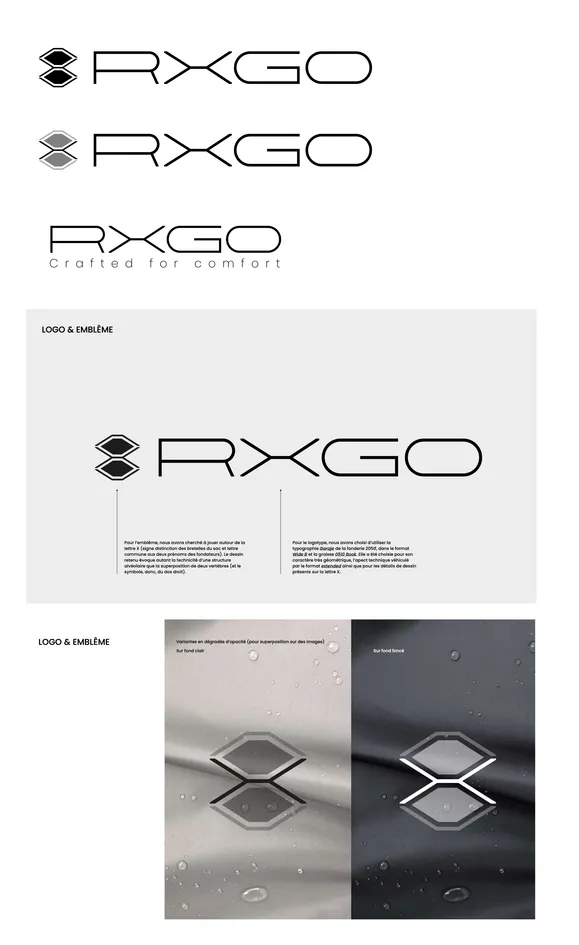 Rxgo Crafted For Comfort est une marque déposée par SAC ERGO