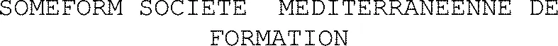 Someform Societe  Mediterraneenne De Formation est une marque déposée par GROUPE LEXOM