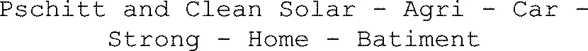 Pschitt And Clean Solar - Agri - Car - Strong - Home - Batiment est une marque déposée par OSBLC