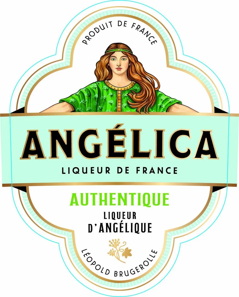 Angelica Liqueur De France Authentique Liqueur D'angelique  Leopold Brugerolle est une marque déposée par DISTILLERIE DE MATHA