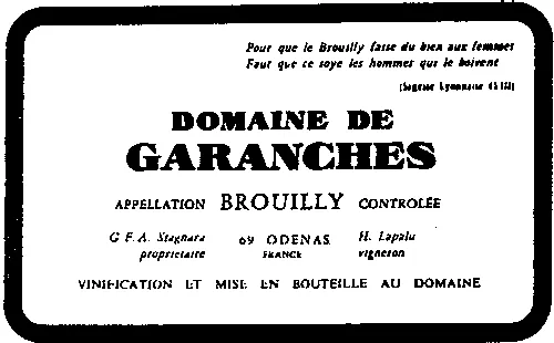 Domaine De Garanches est une marque déposée par GFA DOMAINE DE GARANCHES