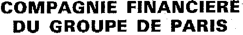 Compagnie Financiere Du Groupe De Paris est une marque déposée par CFP MANAGEMENT