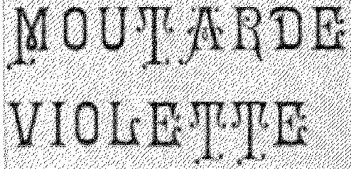 Moutarde Violette est une marque déposée par DENOIX - MAITRES LIQUORISTES A BRIVE DEPUIS 1839