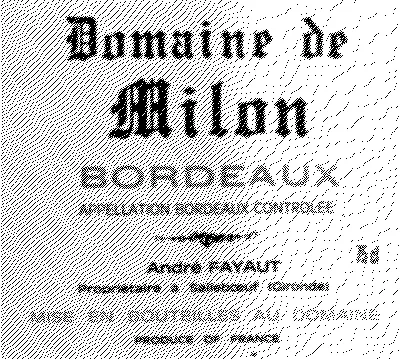 Domaine De Milon est une marque déposée par EARL CFD