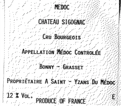Medoc Chateau Sigognac est une marque déposée par VIGNOBLES ALLARD