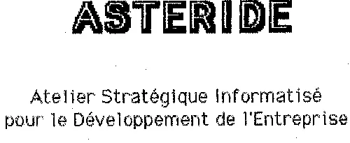 Asteride est une marque déposée par OFFICE POUR LA RECHERCHE ET LE DEVELOPPEMENT DE L'INFORMATIQUE APPLIQUEE AU MANAGEMENT ET A LA GESTION AUTOMATISEE (ORDIMEGA)