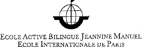 Ecole Active Bilingue Jeannine Manuel Ecole Internationale De Paris est une marque déposée par SOCIETE DU THEATRE (EABJM)