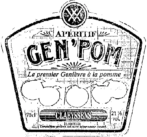 Gen'pom est une marque déposée par GROUPE DISTILLERIE CLAEYSSENS "GDC WAMBRECHIES"