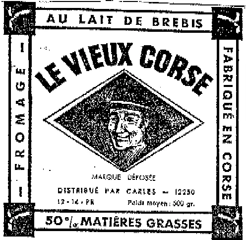 Le Vieux Corse est une marque déposée par ETABLISSEMENTS CARLES (ETS CARLES)