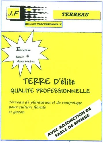 Terre D'elite J.f Terreau Qualité Professionnelle est une marque déposée par SOCIETE D'EXPLOITATION DES ETABLISSEMENTS FIOL