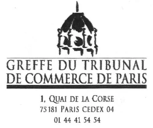 Greffe Du Tribunal De Commerce De Paris est une marque déposée par PHILIPPE BOBET, DIEUDONNE MPOUKI MOUSSOUKI ET THOMAS DENFER, GREFFIERS DE TRIBUNAL DE COMMERCE ASSOCIES (BOBET-MPOUKI-DENFER)