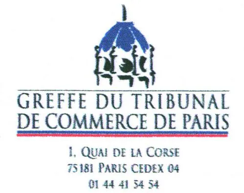 Greffe Du Tribunal De Commerce De Paris est une marque déposée par PHILIPPE BOBET, DIEUDONNE MPOUKI MOUSSOUKI ET THOMAS DENFER, GREFFIERS DE TRIBUNAL DE COMMERCE ASSOCIES (BOBET-MPOUKI-DENFER)