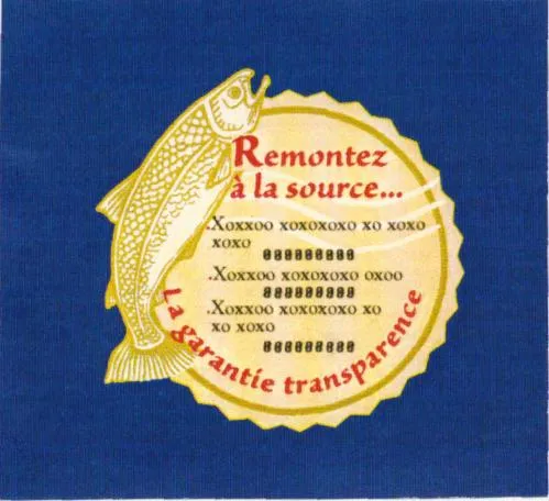 Remontez A La Source... est une marque déposée par SOC DES PECHERIES DE FECAMP SERVIFRAIS (YORK)