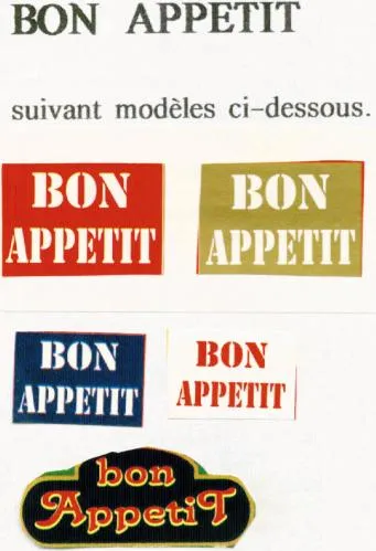 Bon Appetit est une marque déposée par ETABLISSEMENTS PAUL TOUPNOT CONSERVES VIANDES