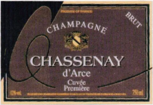 Champagne Chassenay D'arce Cuvee Premiere est une marque déposée par CHAMPAGNE CHASSENAY D'ARCE (CVCA)