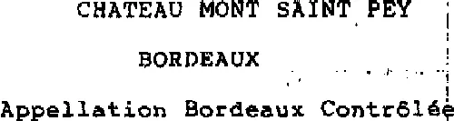 Chateau Mont Saint Pey est une marque déposée par VIGNOBLES JAUBERT
