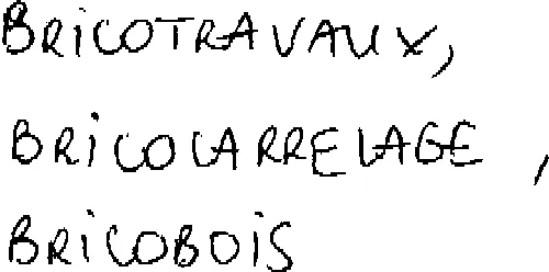 Bricotravaux, Bricocarrelage, Bricobois est une marque déposée par CHRETIEN MATERIAUX DISTRIBUTION (CMD)