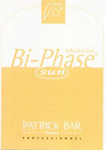 Neolution Bi-Phase Sun Patrick Bar Paris Professionnel est une marque déposée par J.BAR (PATRICK BAR PROFESSIONNEL)