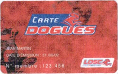 Carte Dogues est une marque déposée par LOSC LILLE