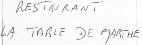 Restaurant La Table De Marthe est une marque déposée par GROUSSET JEAN (LA TABLE DE MARTHE)