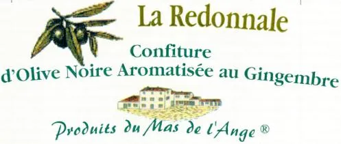 La Redonnale Confiture D'olive Noire Aromatisée Au Gingembre Produits Du Mas De L'ange® est une marque déposée par MAS DE L'ANGE