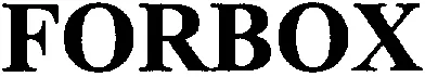 Forbox est une marque déposée par CIBOX
