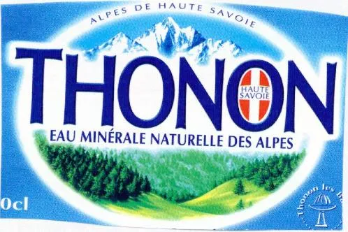 Alpes De Haute Savoie Thonon Eau Minérale Naturelle Des Alpes est une marque déposée par SOC DES EAUX MINERALES THONON LES BAINS
