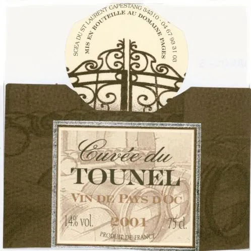 Cuvé Du Tounel est une marque déposée par SCEA DU SAINT LAURENT