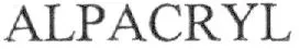 Alpacryl est une marque déposée par SOCIETE MERIDIONALE FORMULATION (SOMEFOR)