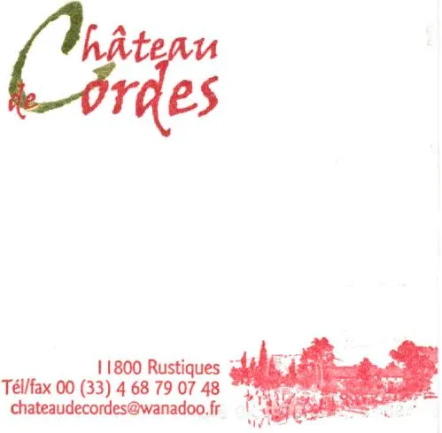 Château De Cordes est une marque déposée par SCEA DU CHATEAU DE CORDES