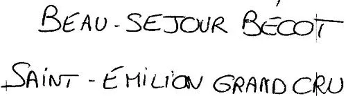 Beau-Sejour Bécot Saint-Emilion Grand Cru est une marque déposée par GFA DE BEAUSEJOUR BECOT