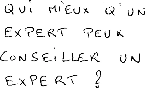 Qui Mieux Q'un Expert Peux Conseiller Un Expert ? est une marque déposée par ANDREW MAC ALLISTER