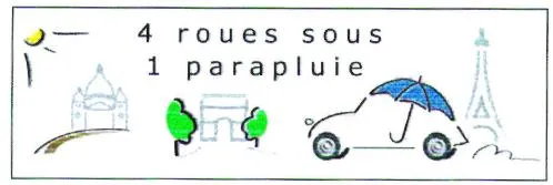 4 Roues Sous 1 Parapluie est une marque déposée par 4 ROUES SOUS 1 PARAPLUIE SAS