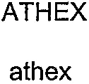 Athex est une marque déposée par ATHEX