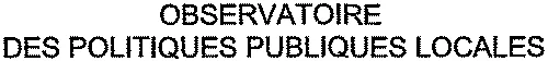 Observatoire Des Politiques Publiques Locales est une marque déposée par SAS PUBLIC GOUVERNANCE